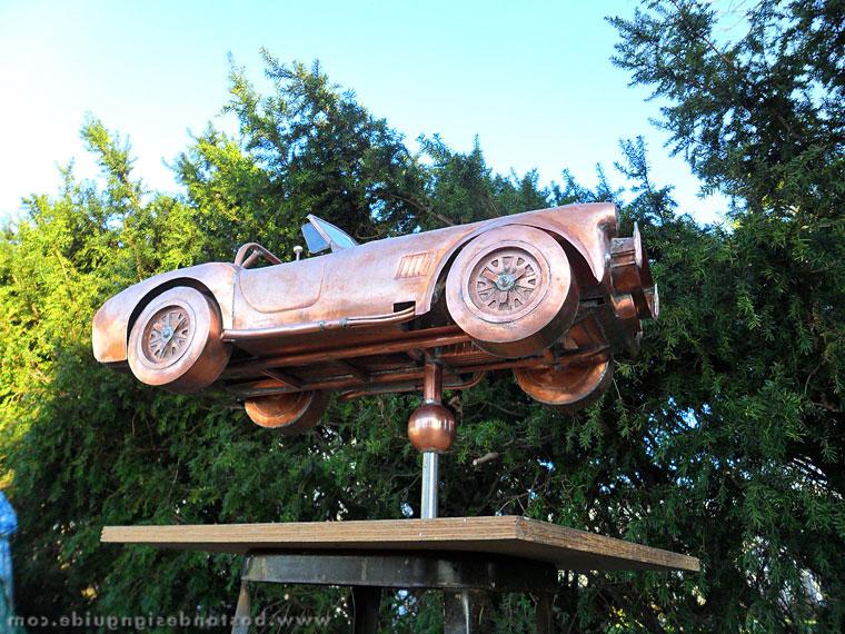 Handcrafted copper weathervane